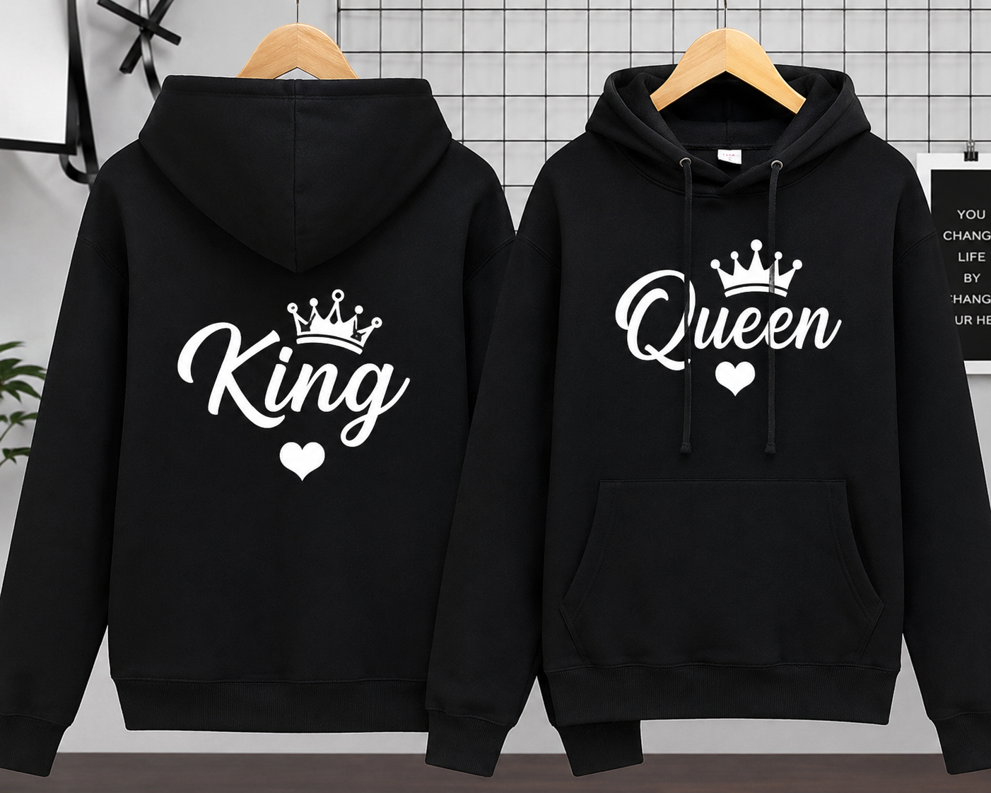 winter Luxury Couple Hoodie
